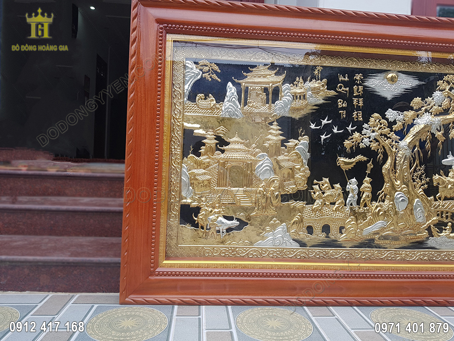 Khung tranh bằng gỗ tự nhi&ecirc;n được phun phủ chống mối mọt v&ocirc; c&ugrave;ng chắc chắn